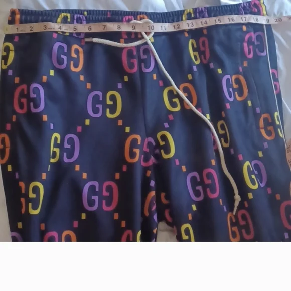Gucci Jumbo Logo/ Monogram Sweatpants Large Unisex - Picture 7 of 12